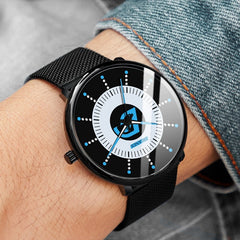 2020 Minimalist Men's Fashion Ultra Thin Watches Simple Men Business Stainless Steel Mesh Belt Quartz Watch Relogio Masculino