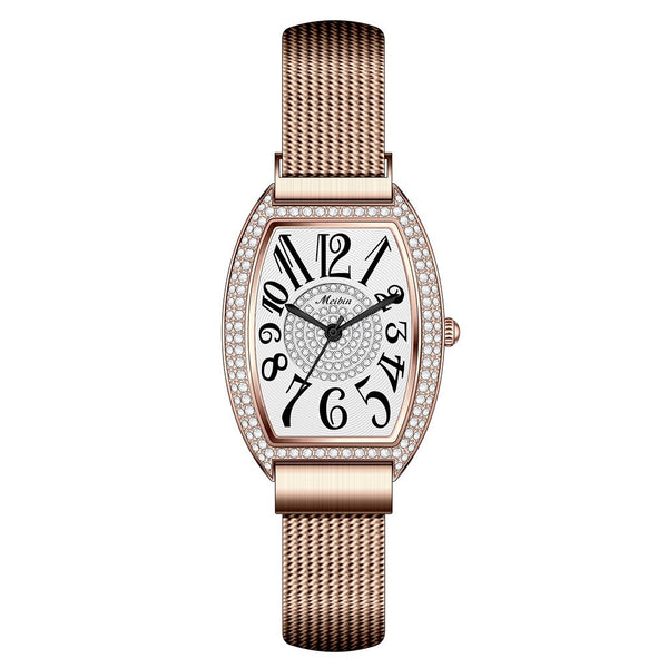 Unique Women Watches Square Dial Ladies Rhinestone Quartz Wristwatch Magnetic Buckle Strap Clock Romantic Design Reloj Mujer @50