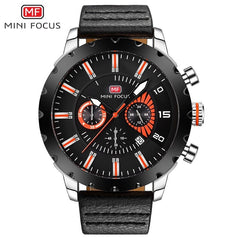 MINI FOCUS Famous Wristwatch Mens Watches Top Brand Luxury Male Clock Leather Quartz Watch Men Military Amry Relogio Masculino