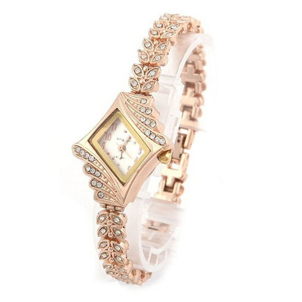 Women Watch Bracelet Gold Small Dial Quartz Leisure Watch Popular Wristwatch Hour Female Ladies Elegant Clock Mujer Relojes *M