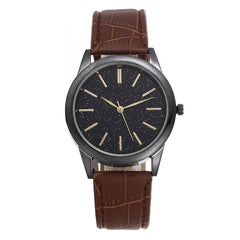 New Fashion Men's Watch Quartz Watches Luxury Men Watches Leather Strap Starry Dial Clock Relogio Masculino Reloj Hombre