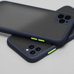 Phone Case For iPhone 11 Pro Max X XR XS Max 7 8 Plus Luxury Contrast Color Frame Matte Hard PC Protective For iPhone 11 Case