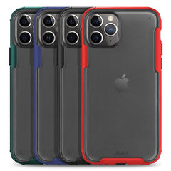 Case for iPhone 11 Pro Max XR Xs 7 8 6 6s Plus Matte Transparent Crystal PC Back Cover with Rubber TPU Bumper Shockproof Case