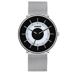 2020 Minimalist Men's Fashion Ultra Thin Watches Simple Men Business Stainless Steel Mesh Belt Quartz Watch Relogio Masculino