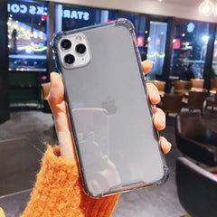 Shockproof Bumper Transparent Phone Case For iPhone 11 Pro Max XR X XS Max 8 7 6 6S Plus Clear protection Silicone Back Cover