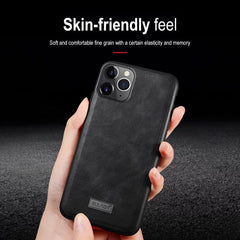 Real Leather Phone Case For iPhone 11 Pro Max XR X XS Max 7 8 6 6S Plus Luxury Full Body Anti shock Solid Color Cover Conque