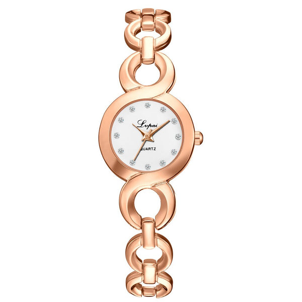 Luxury Women Watches Rhinestone Dot Dial Ladies Casual Quartz Wristwatch Hollow Bracelet Strap Clock Gift Relojes Para Mujer@50