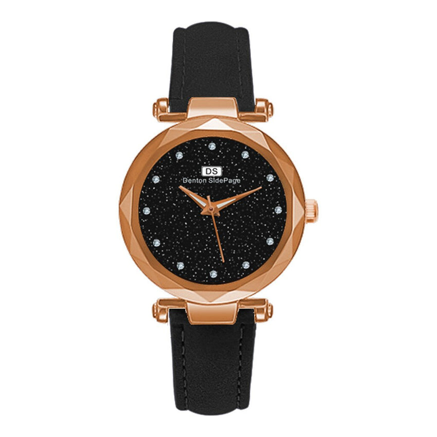 Luxury Women Watches Starry Sky Female Clock Quartz Wristwatch Fashion Ladies Wrist Watch Simple Leather Gift Relogio Feminino*5