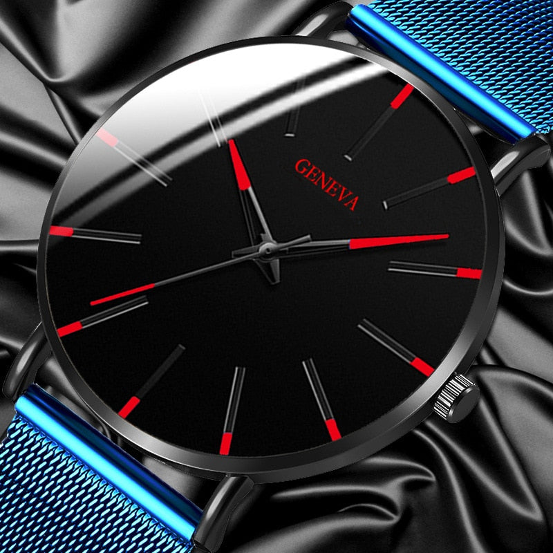 Ultra-thin Men's Watch Fashion Watches Simple Business Stainless Steel Men Quartz Watches Male Clock relogio masculino