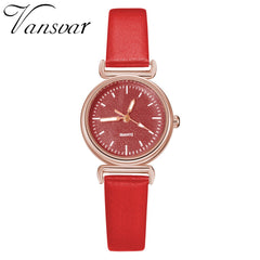 High Quality Women Watches Scale Dial Ladies Analog Quartz Wristwatch Design Leather Strap Fashion Clock Dress Gift Reloj Mujer5
