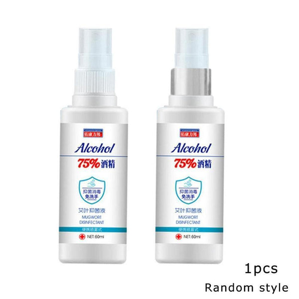 60ml 75% Disinfection Alcohol Carry-on Disposable Hand Alcohol Disinfection Spray Bottled Prevention Rine-free Hand Sanitizer (60ml)