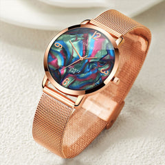 Trend Style Fashion Belt Watch Woman Cool Dial No Digital Female Watch Quartz Watches Mesh Belt Strap Casual Clock Kol Saati@50