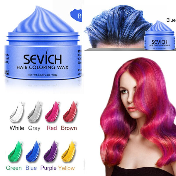 100g Disposable Hair Styling DIY Hair Color Wax Hair Coloring Not Hurt Hair Mud Paste Dye Cream Fast Hair Coloring Product TSLM2