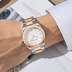 MINI FOCUS Mens Watches Top Brand Luxury Fashion Simple Wrist Watch Men Waterproof Golden Stainless Steel Watch Wrist Calendar