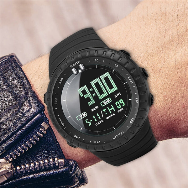 New Luxury Sports Watch Men Analog Digital  Silicone  Sport Horloges Wrist Watches Men Relogio Masculino High Quality Clock@50