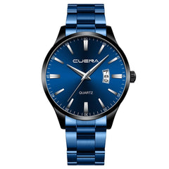 Business Men Watch Analog Quartz Sport Watch Mens Watches Alloy Case Synthetic Stainless Steel Top Brand Luxury Masculino Reloj