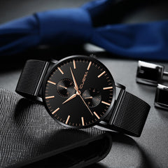 2020  Fashion Men Watches Business Band Analog Quartz Wristwatches Sport Leather Belt Watches Cusual Clock Gift Montre Homme@50