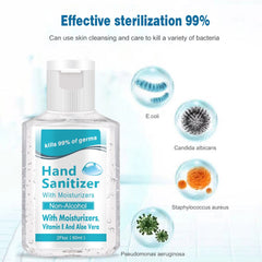 Disposable alcohol-free hand sanitizer with 75% alcohol content 60ml kills 99% of germs
