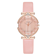 Hot Women Watches Fashion Dial Ladies Watch Quartz Wristwatch Pink Leather Gift Female Clock Zegarki Damskie NEW Free Shipping@5