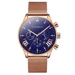 relogio masculino 2020 Fashion Mens Business Watches Men Date Calendar Clock Luxury Stainless Steel Mesh Belt Quartz Wrist Watch