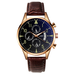 Men's Watches Classic Casual Luminous With Calendar Luxury Leather Watch Male Quartz Wristwatch relogio masculino saati hours