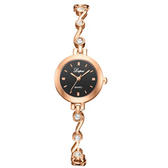 Cassic Lvpai Women Watches Small Scale Dial Ladies Quartz Wristwatch Rhinestone Alloy Strap Casual Clock Gift Zegarki Damskie@50