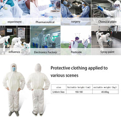 Virus Protection Suit Disposable Protective Clothing Antibacterial Anti-Viruses Chemical Protective Dust-proof Virus Protection