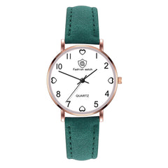 Luxury Women Watches Love Pattern Dial Quartz Wristwatches Ladies Business Leather Strap Female Clock Dress Montre Femme@50