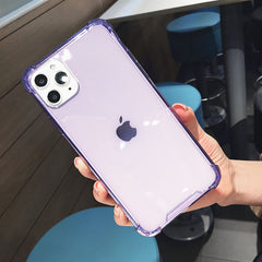 Colorful Silicone Transparent Phone Case For iPhone 11 11 Pro Max XR X XS Max 8 7 6 6S Plus Soft TPU Clear protection Back Cover