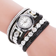 2020 Womans Wrist Watch Clock New Fashion Chimes Diamond Leather Bracelet Lady Luxury Simple Women Watches Relogio Feminino @50