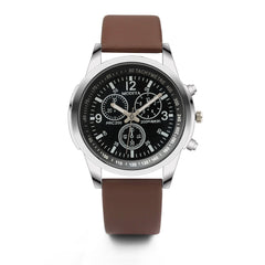 Women Watches Female Quartz Women Watches Fashion Clock Ladies Watch Vintage Watch Three Small Dials Business Leather Strap *M