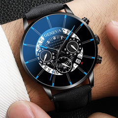Fashion Men Stainless Steel Case Watch Luxury Calendar Quartz Wrist Watches Business Casual Watch for Man Clock Relogio Masculin