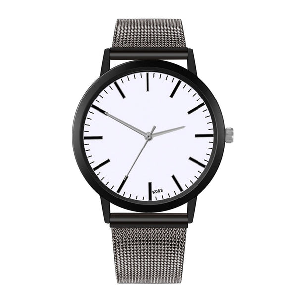 Business Style  Women Watches Black Scale Dial Ladies Quartz Wristwatch Fashion Mesh Belt Strap Casual Clock Zegarki Damskie@50
