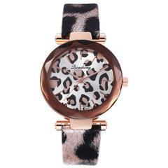 Women Watches Creative Quartz Wristwatch Simple Dial Multicolor Ladies Leopard Print Leather Belt Watch Female Clock Reloj Mujer