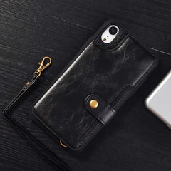 Vintage PU Leather Phone Case For iPhone XR XS Max Case Multi Card Holders Back Cover Wallet For iPhone 6 6s 7 8 Plus X Cases