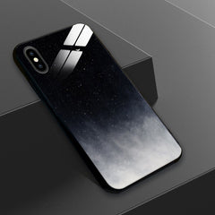 Phone Case on For iPhone 6 6S Plus 7 8 Plus Coque Tempered Glass Soft Silicone Shockproof Cover Case For iPhone X XR XS MAX