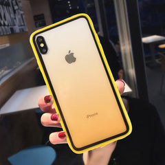 Shockproof Bumper Transparent Silicone Frame Phone Case For iPhone 11Pro MAX X XR XS Max 8 7 6 6S Plus protection Back Cover