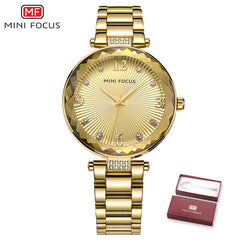 MINIFOCUS Luxury Brand Lady Watch For Woman Quartz Women's Watches Wristwatches Casual Dress Watches Women Fashion Watch 2019