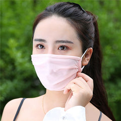 Fashion Cute Earloop Summer Face Mask Ice Silk Cotton Recycling Sunscreen Dustproof Haze Proof Mouth Mask